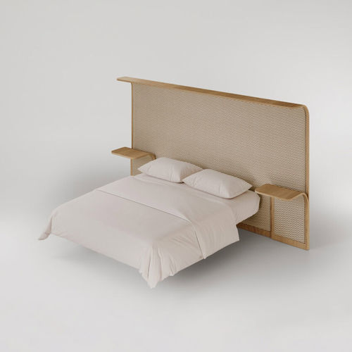 Kopfteil für Doppelbetten - COURTOISIE  - Bolzan Srl-Società Benefit - modern / lackiertes Holz / braun