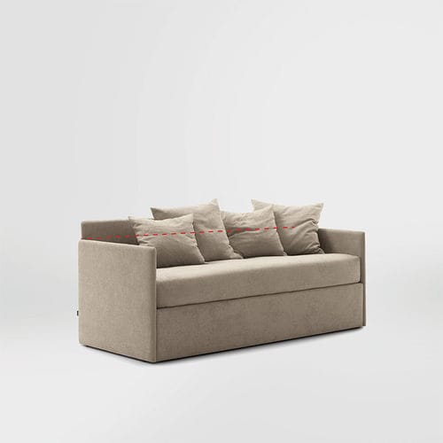 Bettsofa - LINE - Bolzan Srl-Società Benefit - modern / Stoff / mit Stauraum
