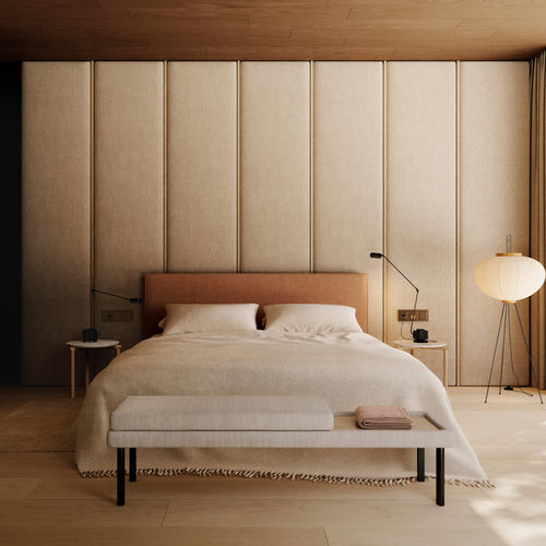 Akustikplatte für Schlafzimmer - Bolzan Srl-Società Benefit - für Wand / Holz / Stoff