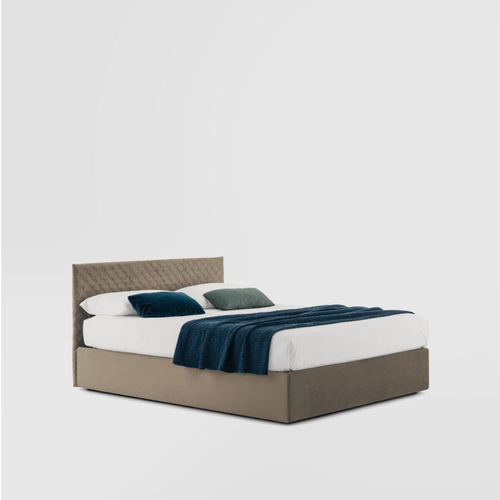 Doppelbett - CAMEO FLOWER  - Bolzan Srl-Società Benefit - modern / Polster / gepolstertes Kopfteil