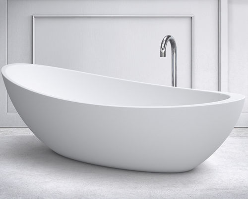 Freistehende Badewanne - OMAN - apaiser - Verbundwerkstoff / weiß