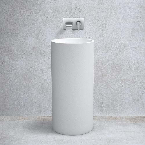 Bodenstehendes Waschbecken - LUNAR - apaiser - Marmor / rund / modern