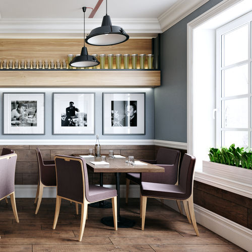 Moderner Stuhl - GOLDEN - CMcadeiras - für den Innenraum / Holz / Contract