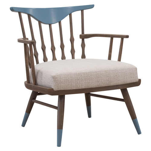 Moderner Sessel - BOLTON LOUNGE - CMcadeiras - Stoff / Holz / Contract