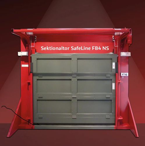 Kugelsicheres Industrietor - FB4 NS - Jansen Tore GmbH & Co. KG - Sektional / Metall / automatisch