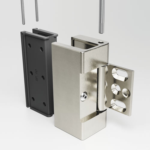 Scharnier für Glastür - GFS Design - für Duschkabinentür / für Pendeltür / Aluminium