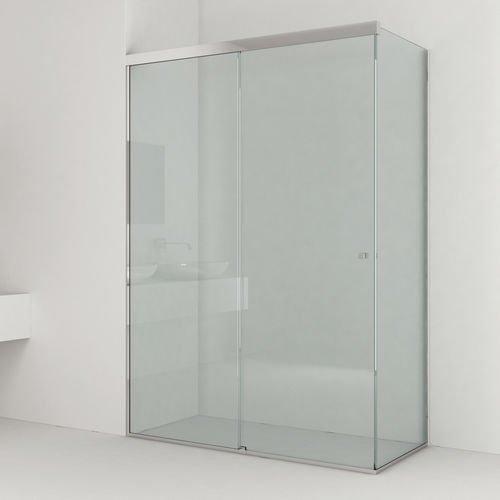 Schiebesystem für Duschkabinentür - FLOWING - GFS Design - Aluminium / Glastüren / mit integrierter Verschlussdämpfung
