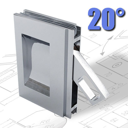 Griff für Schiebetür - IN-WALL - GFS Design - für Glastür / Metall / modern