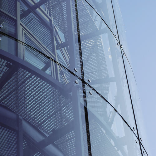 Befestigungssystem für Glasfassade - DIEDRO 220 - GFS Design - Stahl / für Fassadenverkleidung aus Glas / Glaspunkthalter-Spinnen