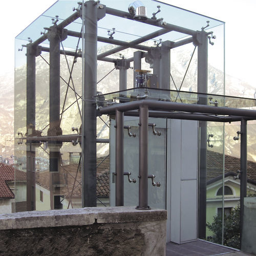 Stahl-Befestigungssystem - WIRE-DAG FIX - GFS Design - für Glasfassade / für Fassadenverkleidung aus Glas / Punktbefestigung