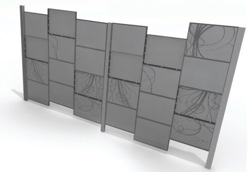 Plattenzaun - CENTO - Jacot des Combes - Garten / Metall / modern