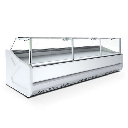 Verkaufskühlvitrine - JUMBO - IGLOO - für Einzelhandel / Edelstahl / Aluminium