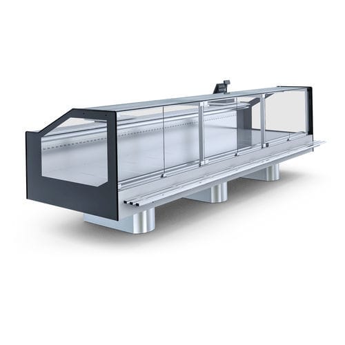 Verkaufskühlvitrine - PROXIMA SQR - IGLOO - für Einzelhandel / Edelstahl / Aluminium