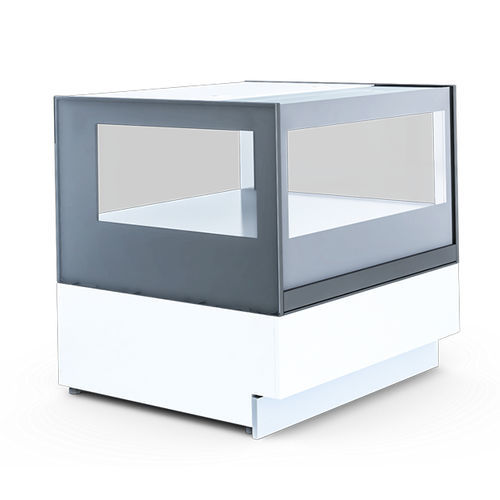Modularer Verkaufstresen für Geschäfte - LADA CUBE 2 LS - IGLOO - Holz / melaminbeschichtet / Edelstahl