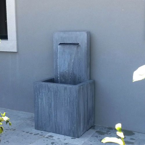 Garten-Springbrunnen - FONTAINE BASSIN LAME - Tonton Zingueur - Zink / modern / von Olivier Joannin