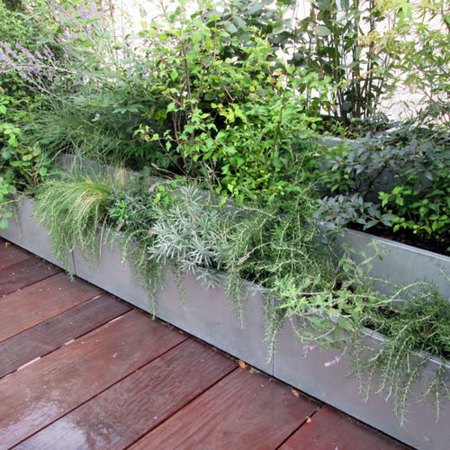 Zink-Pflanzkübel - JARDINIERE ESCALIER - Tonton Zingueur - rechteckig / maßgefertigt / modulierbar