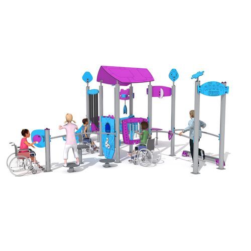 Behindertenfreundliches Spielplatzgerät - R4281 - Industrias Agapito - Edelstahl / HDPE / modular
