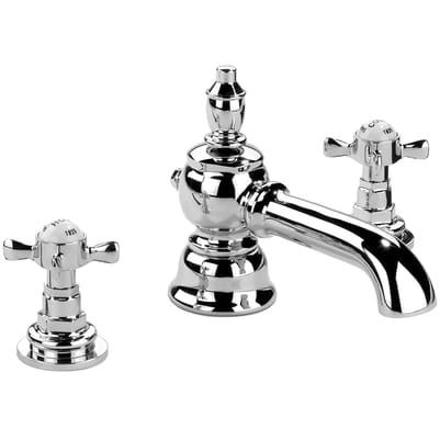 Zweigriffmischer für Waschtisch - VAC15 - Samuel Heath & Sons - Aufsatz / aus verchromtem Metall / Nickel