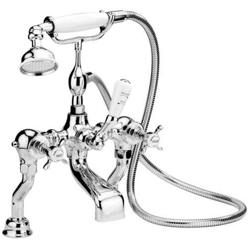 Zweigriffmischer für Badewanne - VAC36-D-CP - Samuel Heath & Sons - Aufsatz / aus verchromtem Metall / Nickel