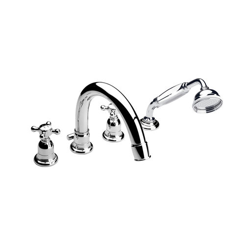 Zweigriffmischer für Badewanne - V2K48X-CP - Samuel Heath & Sons - Aufsatz / aus verchromtem Metall / für Badezimmer