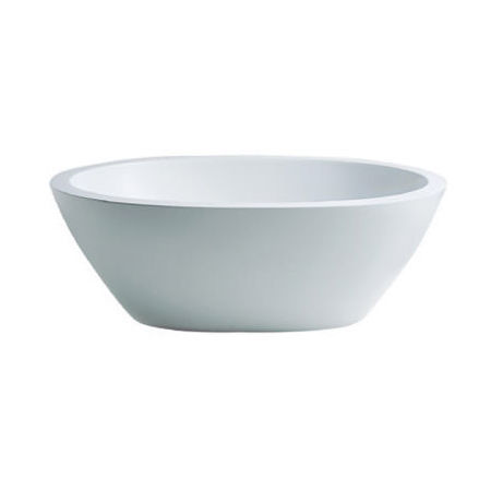 Aufsatzwaschbecken - STONE ONE  - AQUAdesign - Verbundwerkstoff / oval / modern
