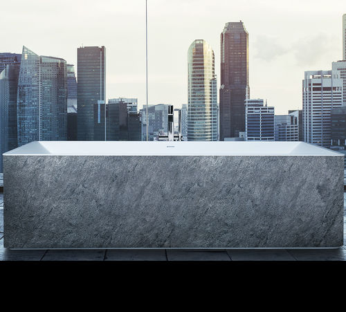 Ovale Badewanne - URBAIN - AQUAdesign - freistehend / Verbundwerkstoff