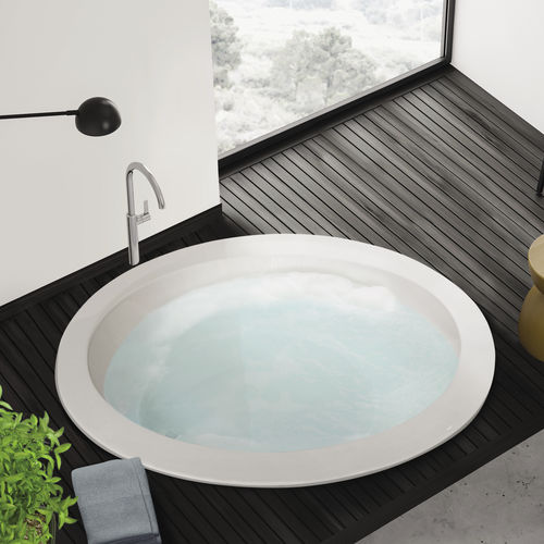 Runde Badewanne - COOKIES - AQUAdesign - freistehend / für Wohnungen / Verbundwerkstoff