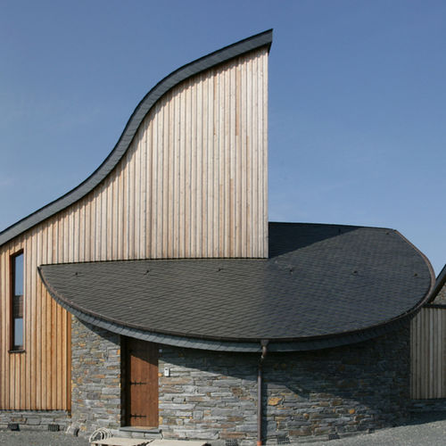 Schieferdach - FISH SCALE COVERING - Rathscheck  Schiefer - Ziegeloptik