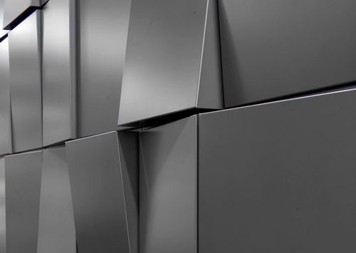 Paneel-Fassadenverkleidung - TAPERED SERIES - Dri Design - Aluminium / texturiert