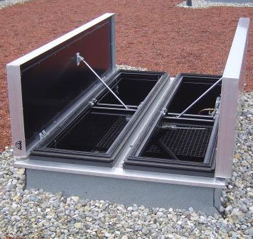 Glas-Rauchabzugsfenster - FIREFIGHTER ACOUSTIC - AIRSUN - Aluminium / für Dach / für Fassaden
