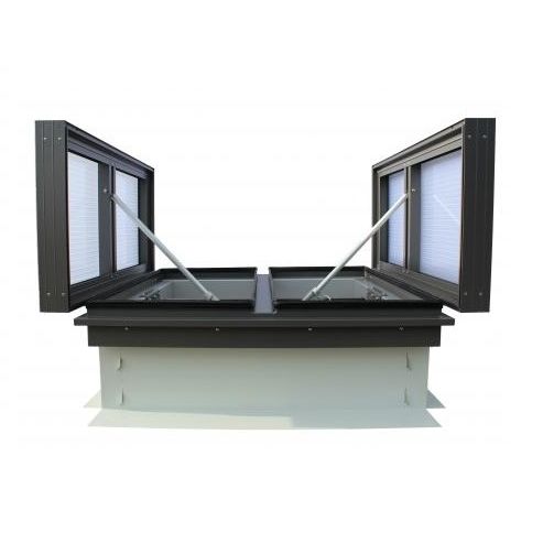 Aluminium-Rauchabzugsfenster - VENTURI XXL - AIRSUN - Polycarbonat / für Dach