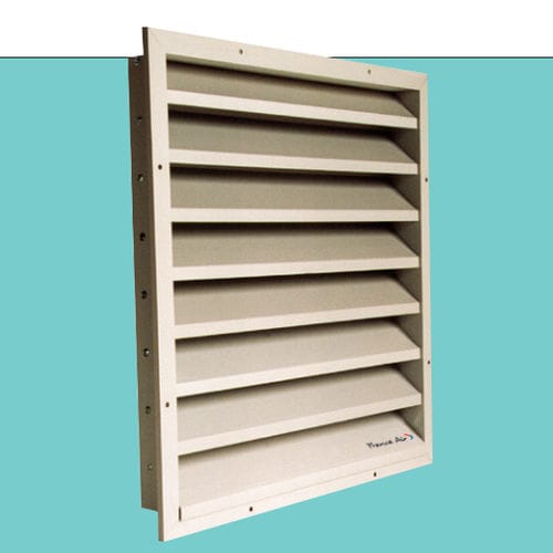 Aluminium-Lüftungsgitter - GLA - AIRSUN - anodisiertes Aluminium / rechteckig / zur Außenaufstellung