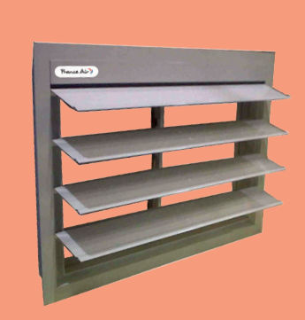 Aluminium-Lüftungsgitter - ORCADES® - AIRSUN - rechteckig / zur Außenaufstellung / Tür