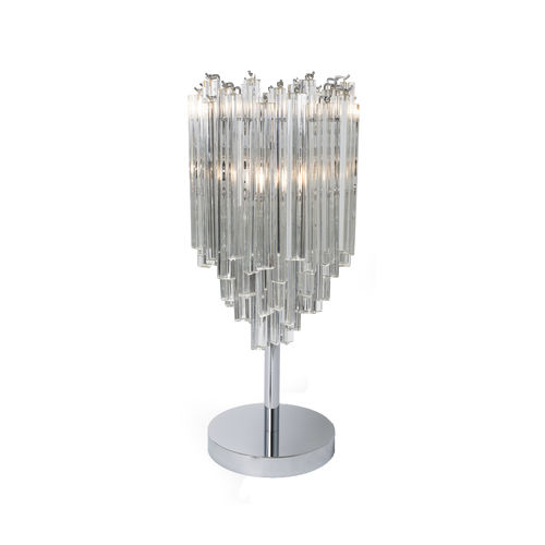Tischlampe - TRIEDRE - Veronese - Stahl / Muranoglas / modern