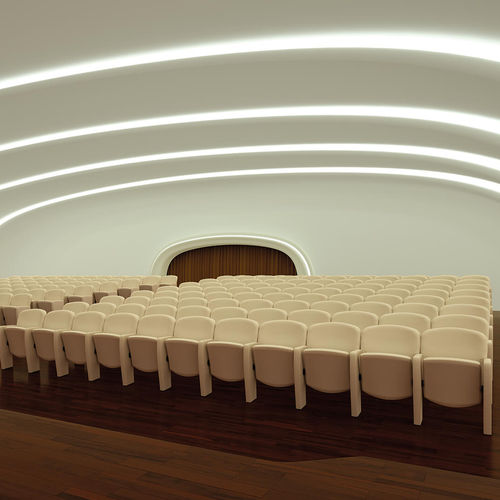 Moderner Auditoriumsessel - TAIL - Lamm srl - Polyurethanschaum / klappbar / für Theater