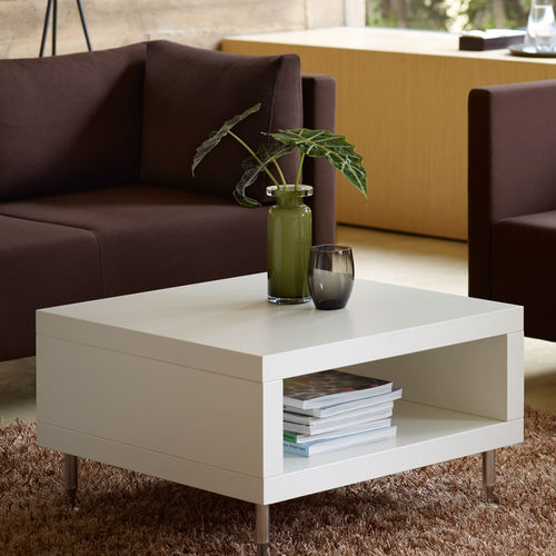 Moderner Couchtisch - SOPHA  - Sedus - Holzfurnier / melaminbeschichtet / Gestell aus Metall