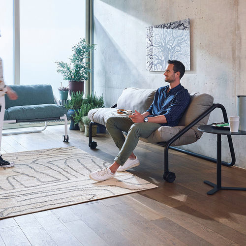Modernes Sofa - SE:LAB - Sedus - Stoff / grau / blau