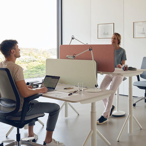 Schreibtisch für Open Space - SE:LAB E-DESK A - Sedus - bodenstehend / modern / Eiche
