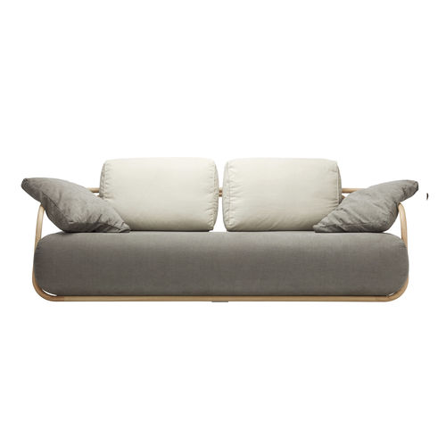 Modernes Sofa - 2000 - THONET - Stoff / Leder / mit abnehmbarem Kissen