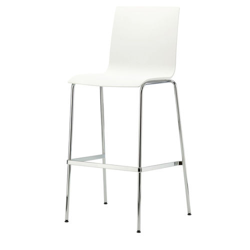 Moderner Barstuhl - S 160 H - THONET - für den Innenraum / Stahl / aus verchromtem Metall