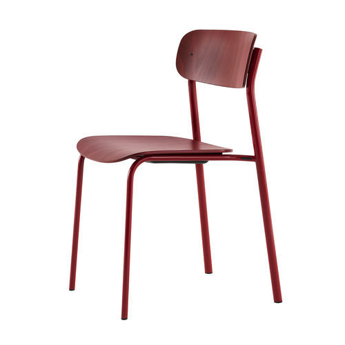 Klassischer Stuhl - S 243 - THONET - für den Innenraum / geformtes Sperrholz / Gestell aus Stahl