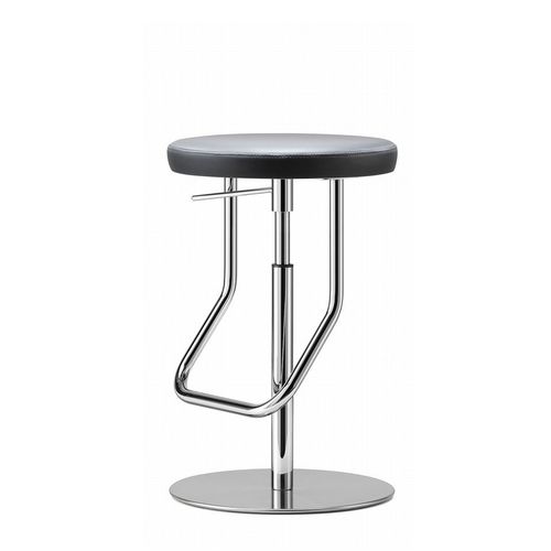 Moderner Barhocker - S 123  - THONET - Gestell aus rostfreiem Edelstahl / Gestell aus Stahl / Polster