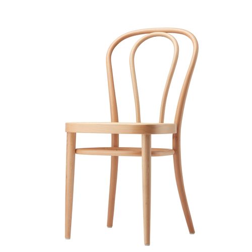 Klassischer Restaurantstuhl - 218 - THONET - für den Innenraum / Stoff / Buche