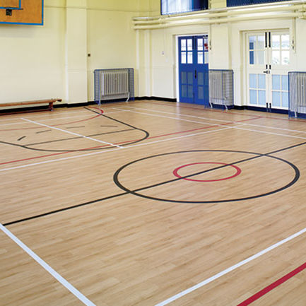Sportboden für den Innenraum - 67 - Polyflor - Vinyl / für Mehrzweck-Sporthallen