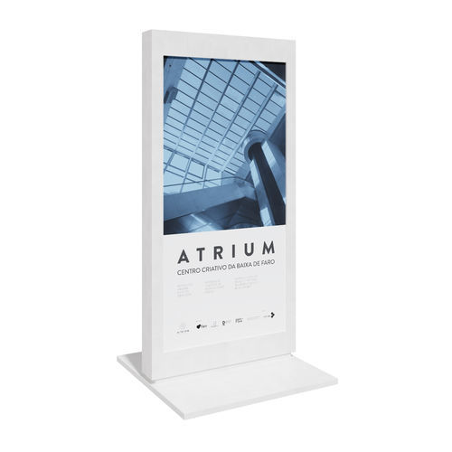 Stele zur Beschilderung - COLLECTIONS: PLANO CUBICA TOTEM 6 - A Amop Synergies - Werbe / für öffentliche Bereiche