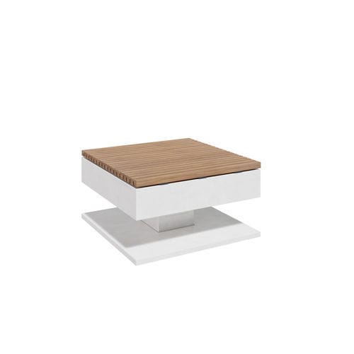 Bank für den öffentlichen Raum / minimalistisches Design - CÚBICA MODEL 1 MT - A Amop Synergies - Holz / Beton / ohne Rückenlehne