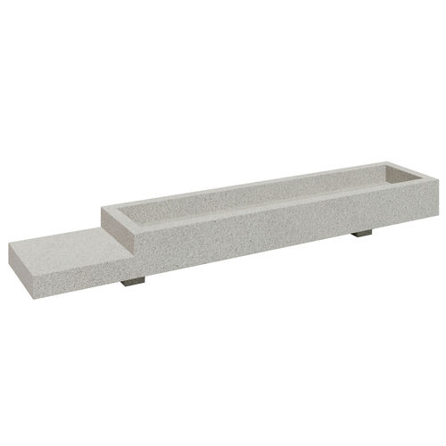 Beton-Pflanzkübel - MUL C1 - 01402 - A Amop Synergies - rechteckig / modulierbar / mit Sockel