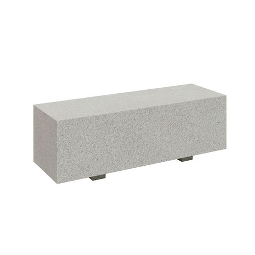 Bank für den öffentlichen Raum / minimalistisches Design - MUL - 01407 - A Amop Synergies - Beton / ohne Rückenlehne / ohne Armlehnen