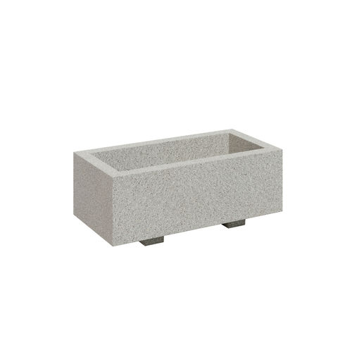 Beton-Pflanzkübel - MUL R3 - 01406 - A Amop Synergies - rechteckig / modulierbar / mit Sockel