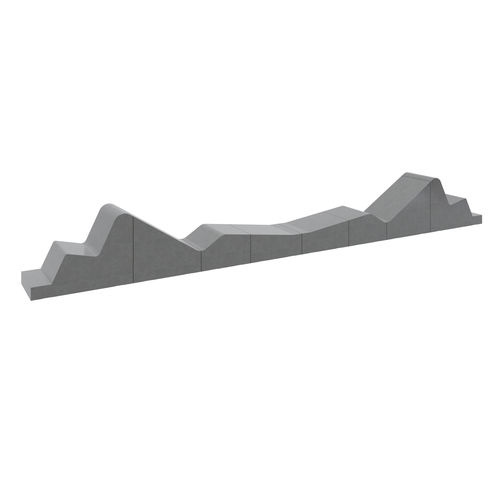Bank / minimalistisches Design - 8C2 Solution - 01302 - A Amop Synergies - Beton / mit Rückenlehne / ohne Armlehnen